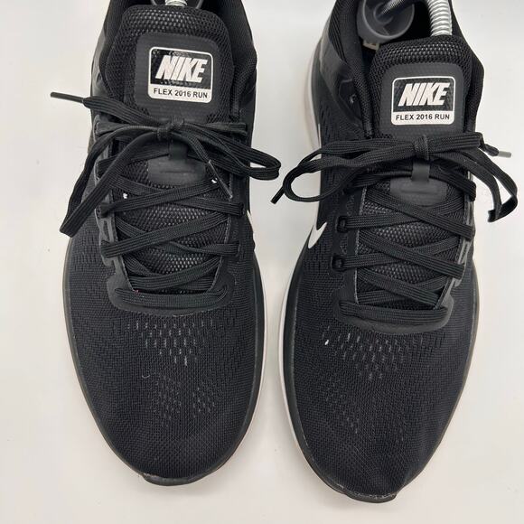 Nike Flex 2016 Run Shoes Women's 11 Black Athletic Running Sneakers 830751-001 - Picture 4 of 8